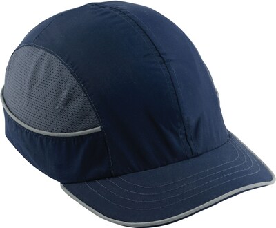 Ergodyne Skullerz Nylon Short Brim Bump Cap, Navy (23343)