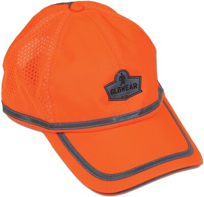 Ergodyne GloWear® 8930 High Visibility Baseball Cap, Orange, One Size (23238)