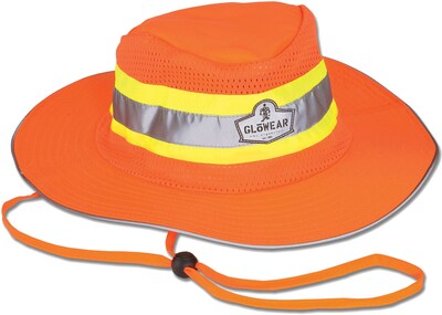 Ergodyne GloWear 8935 Cooling High Visibility Sun Hat, Orange, Small/Medium (23257)