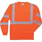 Ergodyne GloWear® 8391 High Visibility Long Sleeve T-Shirt, ANSI Class R3, Hi-Vis Orange, Small (21712)