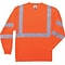 Ergodyne GloWear® 8391 High Visibility Long Sleeve T-Shirt, ANSI Class R3, Hi-Vis Orange, 2XL (21716