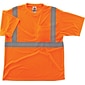 Ergodyne GloWear® 8289 High Visibility Short Sleeve T-Shirt, ANSI Class R2, Hi-Vis Orange, X-Large (