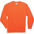 Ergodyne GloWear 8091 High Visibility Long Sleeve T-Shirt, Orange, Large (21594)