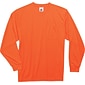 Ergodyne GloWear 8091 High Visibility Long Sleeve T-Shirt, Orange, X-Large (21595)