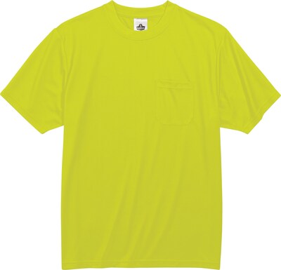 Ergodyne GloWear 8089 High Visibility Short Sleeve T-Shirt, Lime, Large (21554)