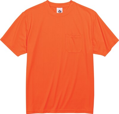 Ergodyne GloWear 8089 High Visibility Short Sleeve T-Shirt, Orange, Large (21564)