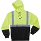 Ergodyne GloWear® 8293 High Visibility Long Sleeve Sweatshirt, ANSI Class R2, Hi-Vis Lime/Black, 3XL (21687)