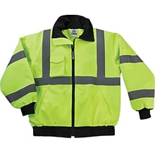 GloWear® L Lime Economy Bomber Jacket