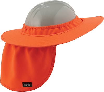 Ergodyne Chill-Its® Sun Shade Attachment, Polyester, Orange (12641)