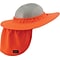 Ergodyne Chill-Its® Sun Shade Attachment, Polyester, Orange (12641)