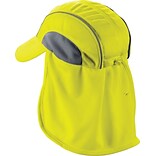 Ergodyne® Chill-Its® Absorptive High-Performance Hat With Neck Shade, Hi-Visibility Lime