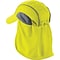 Ergodyne® Chill-Its® Absorptive High-Performance Hat With Neck Shade, Hi-Visibility Lime