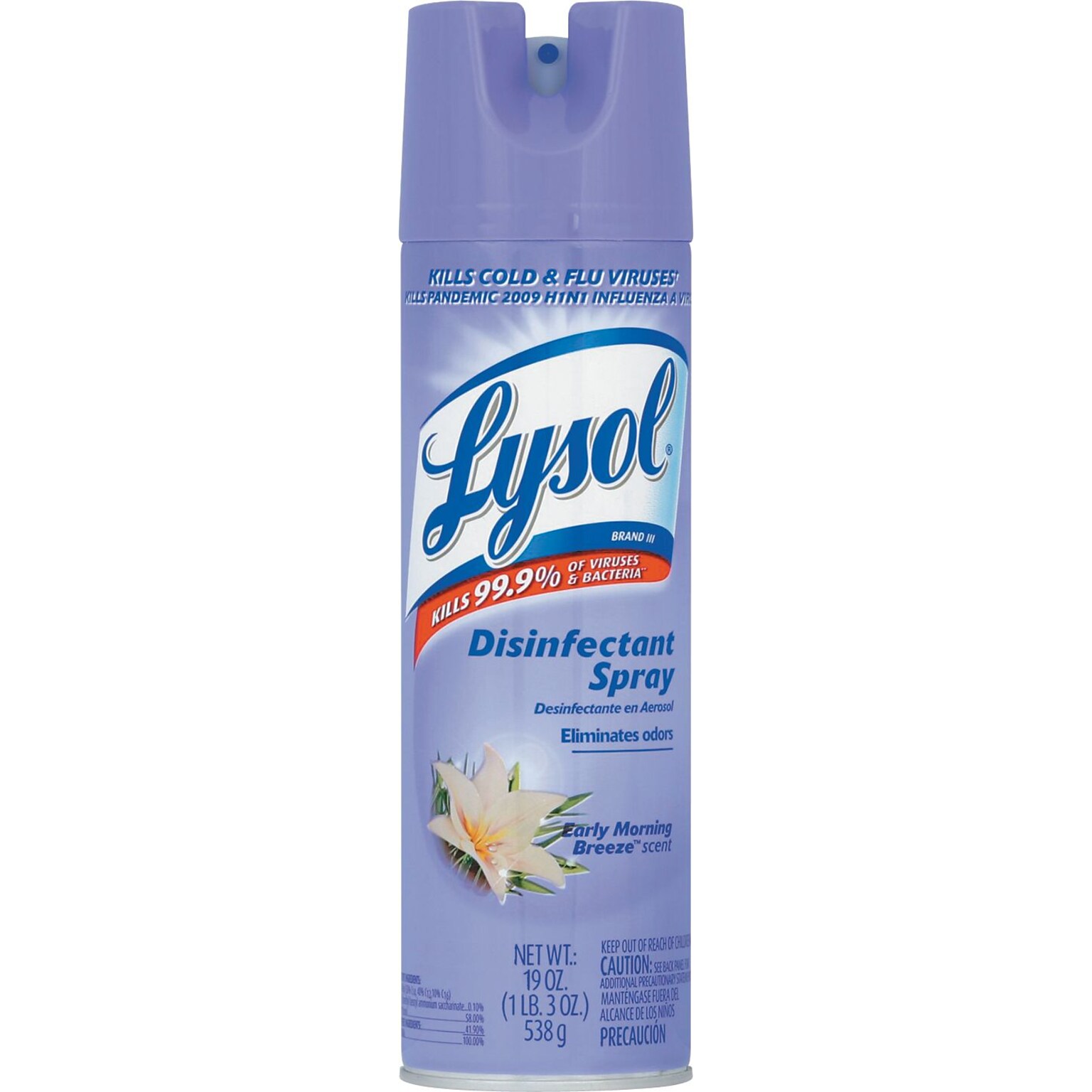 Lysol All-Purpose Cleaner & Disinfectant Spray, Early Morning Breeze Scent, 19 oz. (RAC80834)