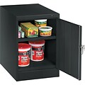 Tennsco® Single-Door Cabinet, Black, 30Hx19Wx24D