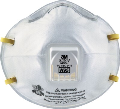3M Particulate Respirator, White, 10/Carton