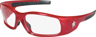 Crews Swagger Brash Look Polycarbonate Dual Lens Glasses Safety Glasses Red / Clear