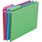 Smead FasTab Recycled Hanging File Folder, 3-Tab Tab, Letter Size, Assorted Colors, 18/Box (64031)
