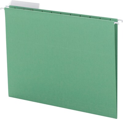 Smead Recycled Hanging File Folder, 1/3 Cut Tab, Letter Size, Clear, Box (64022)
