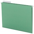 Smead Recycled Hanging File Folder, 1/3 Cut Tab, Letter Size, Clear, Box (64022)
