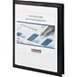 Smead Frame View Poly 2-Pocket Presentation Folder, Black, 5/Pack (87705)