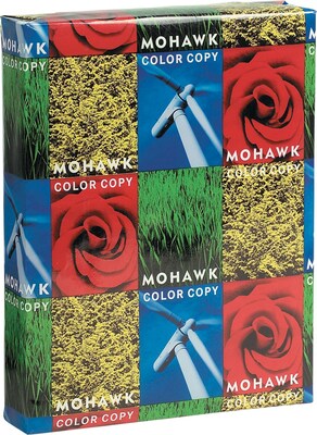 Mohawk Color Copy 80 lbs. Cover Paper, 8.5 x 11, Smooth Finish, Bright White, 250 Sheets/Pack (12-