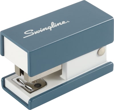 Swingline® Mini Fashion Stapler, 12 Sheet Capacity, Blue (87872)