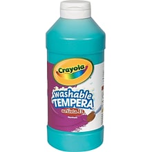 Crayola Artista II Washable Tempera Paint, Turquoise, 16 oz. (54-3115-048)