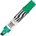Pilot® Jumbo Refillable Permanent Marker, Chisel Tip, Refillable, Green, 1 Dozen