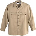 Workrite® Flame Resistant 7 oz. UltraSoft Long Sleeve Work Shirt, Khaki, 3XL, Regular