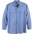 Workrite® Flame Resistant 6.5 oz. Protera Long Sleeve Work Shirt, Medium Blue, Small, Long