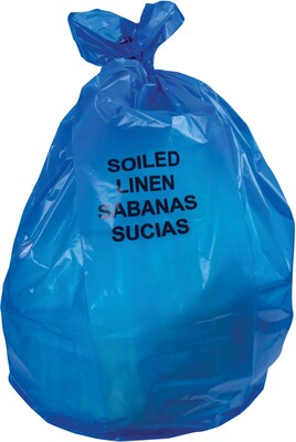 Heritage Bag Heritage Healthcare Printed Liner 30x43, 1.3Mil, 8/25, Coreless Roll, Blue | Quill