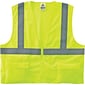 Ergodyne GloWear 8225Z High Visibility Sleeveless Safety Vest, ANSI Class R2, Lime, 2XL/3XL (21167)