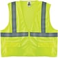 Ergodyne GloWear 8220Z High Visibility Sleeveless Safety Vest, ANSI Class R2, Lime, S/M (21123)