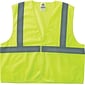 Ergodyne GloWear® 8205HL High Visibility Sleeveless Safety Vest, ANSI Class R2, Lime, 4XL/5XL (20979)