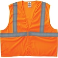 Ergodyne GloWear® 8205HL High Visibility Sleeveless Safety Vest, ANSI Class R2, Orange, Large (20965