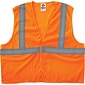 Ergodyne GloWear® 8205HL High Visibility Sleeveless Safety Vest, ANSI Class R2, Orange, 2XL/3XL (209