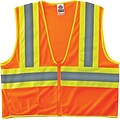 Ergodyne GloWear 8229Z High Visibility Sleeveless Safety Vest, ANSI Class R2, Orange, S/M (21303)