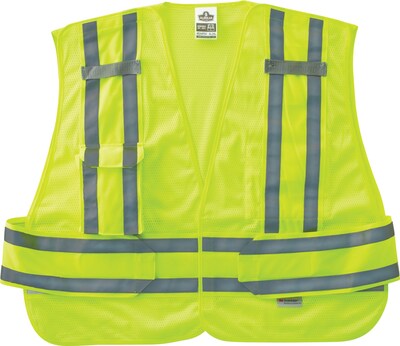 Ergodyne GloWear 8244 Expandable Public Safety Vest, Lime, 3XL+