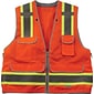 Ergodyne GloWear 8254Z High Visibility Sleeveless Safety Vest, ANSI Class R2, Orange, 4XL/5XL (21459)