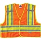 Ergodyne GloWear 8245 High Visibility Sleeveless Safety Vest, ANSI Class P2, Orange, S/M (23383)