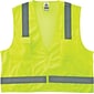 Ergodyne GloWear 8249Z High Visibility Sleeveless Safety Vest, ANSI Class R2, Lime, S/M (24023)