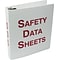Accuform Safety Data Sheets 1 1/2 3-Ring Non-View Binder, Multicolor (ZRS632)