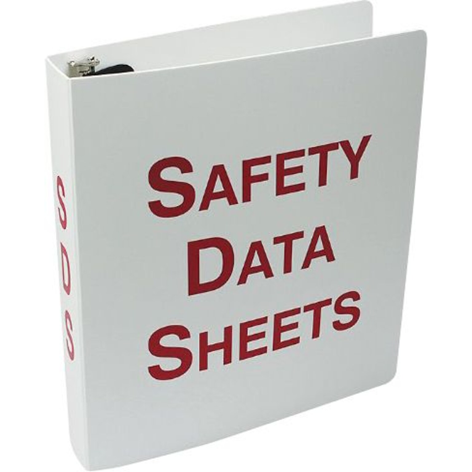 Accuform SDS Safety Data Sheets 1 1/2 3-Ring Binder, White/Red (ZRS632)
