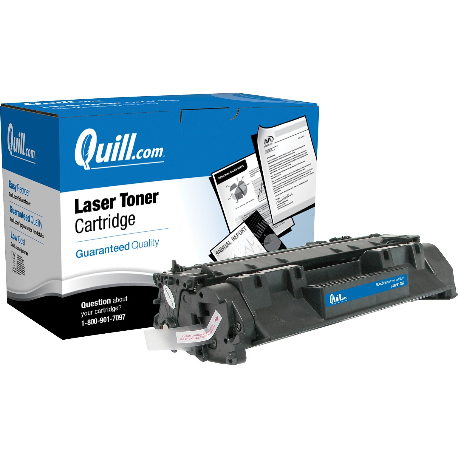 Quill Brand Remanufactured HP 80A (CF280A) Black Laser Toner Cartridge (100% Satisfaction Guarantee)