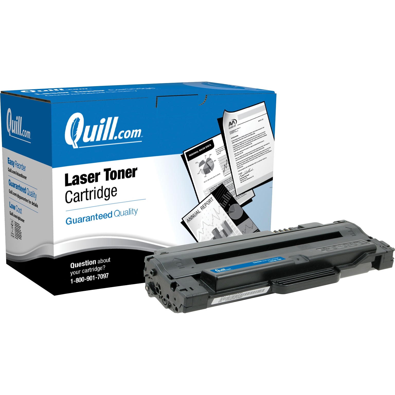 Quill Brand® Remanufactured Black High Yield Toner Cartridge Replacement for Samsung MLT-105 (MLT-D105L/MLT-D105S)