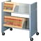 Gray 2 Shelf Mobile File Cart