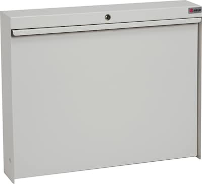 Datum WallWrite® Fold-Up Desk; Standard with Lock, Light Gray
