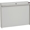 Datum WallWrite® Fold-Up Desk; Standard with Lock, Light Gray