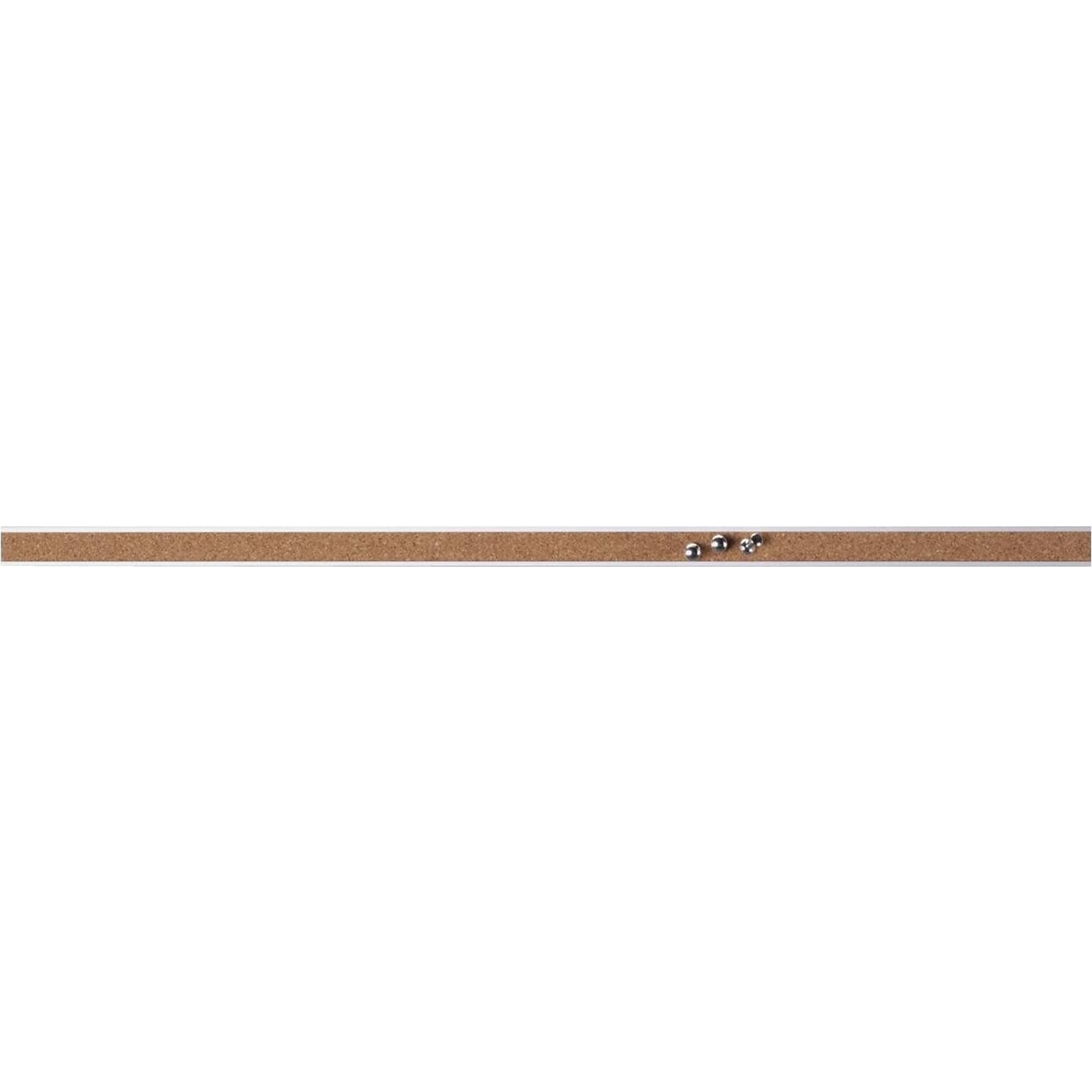 Lorell Bulletin Bar Self-sealing Cork Strip, Aluminum, 18