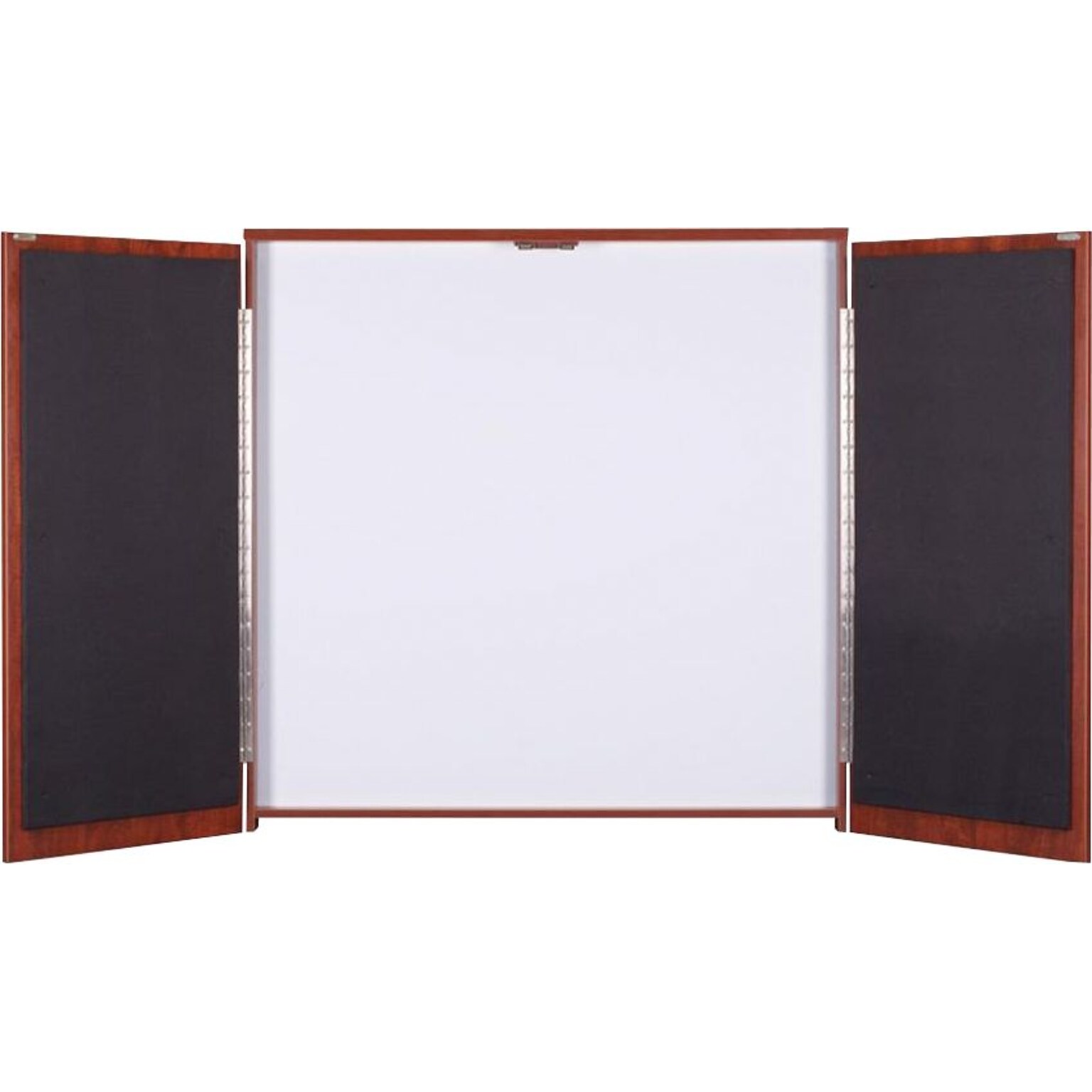 Lorell Dry-erase Whiteboard Presentation Cabinet, Cherry (LLR69866)